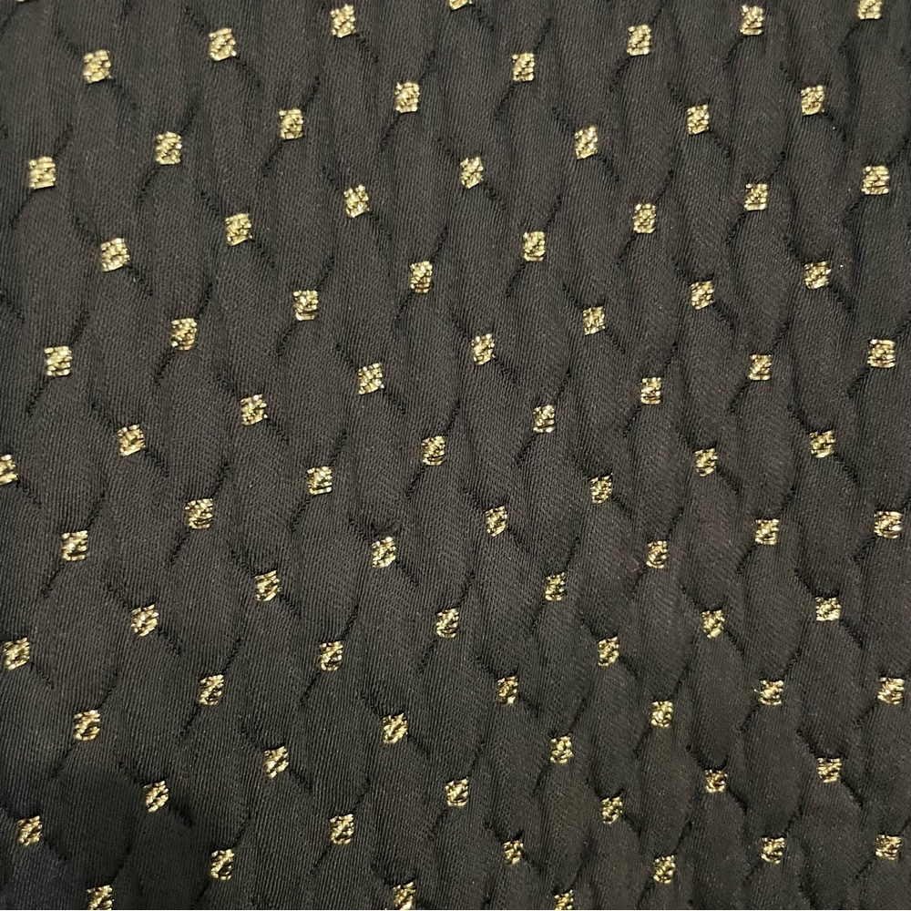 Yves Saint Laurent Vintage Quilted Black & Gold Blazer Size 44 US 12 - Picture 10 of 12